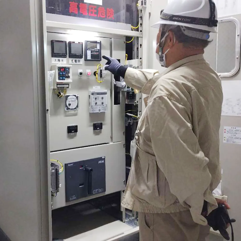 福井電気有限会社の配電設備の保安管理管理業務の実際の風景